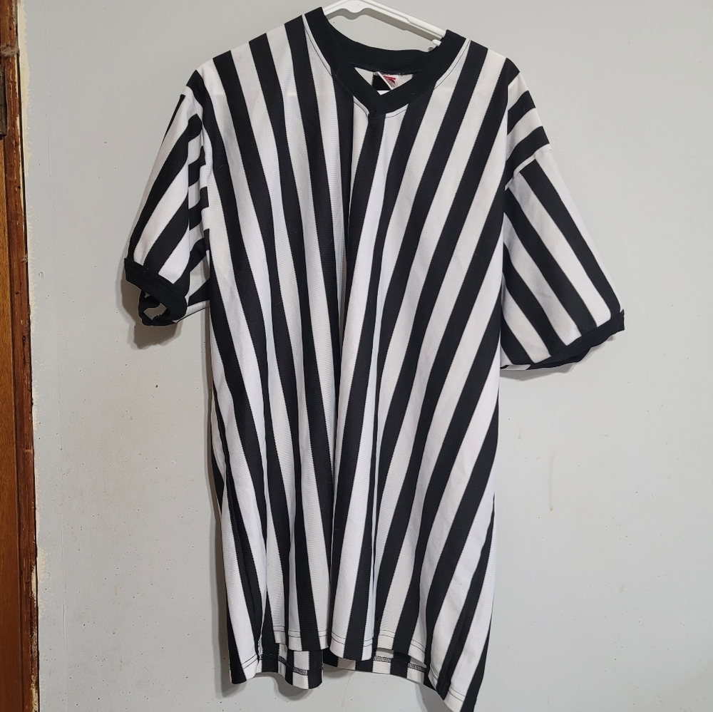 Vintage Referee Jersey Size XXL Don Alleson Athletic 2XL Short Sleeve Basketball